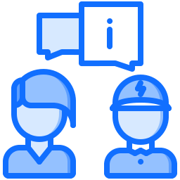 Customer conversation with worker