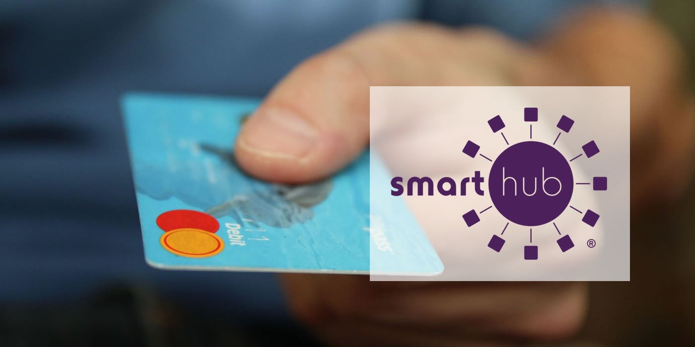 Slide with SmartHub logo